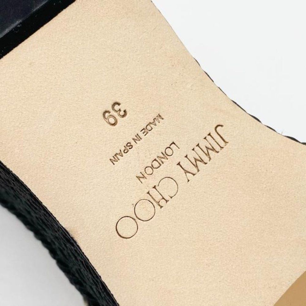 Jimmy Choo Black Ariela Snake Printed Platform - Picture 11 of 12